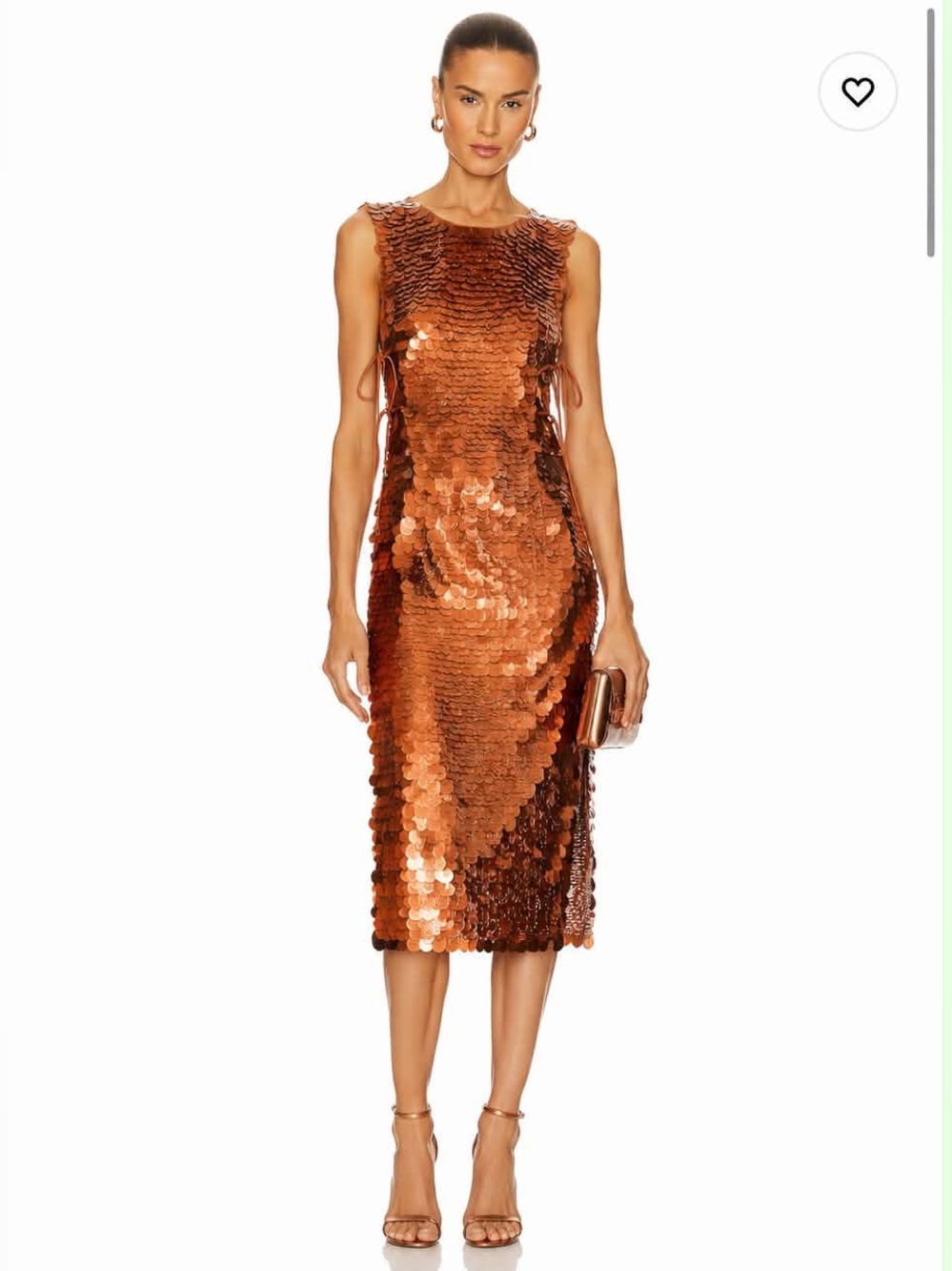 NWOT Rae Vynn Nova Dress In Copper Sequins size 0 absolutely stunning dress